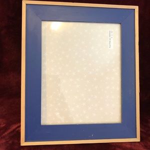 8 x 10 picture frame with easel back. Nautical notes blue.